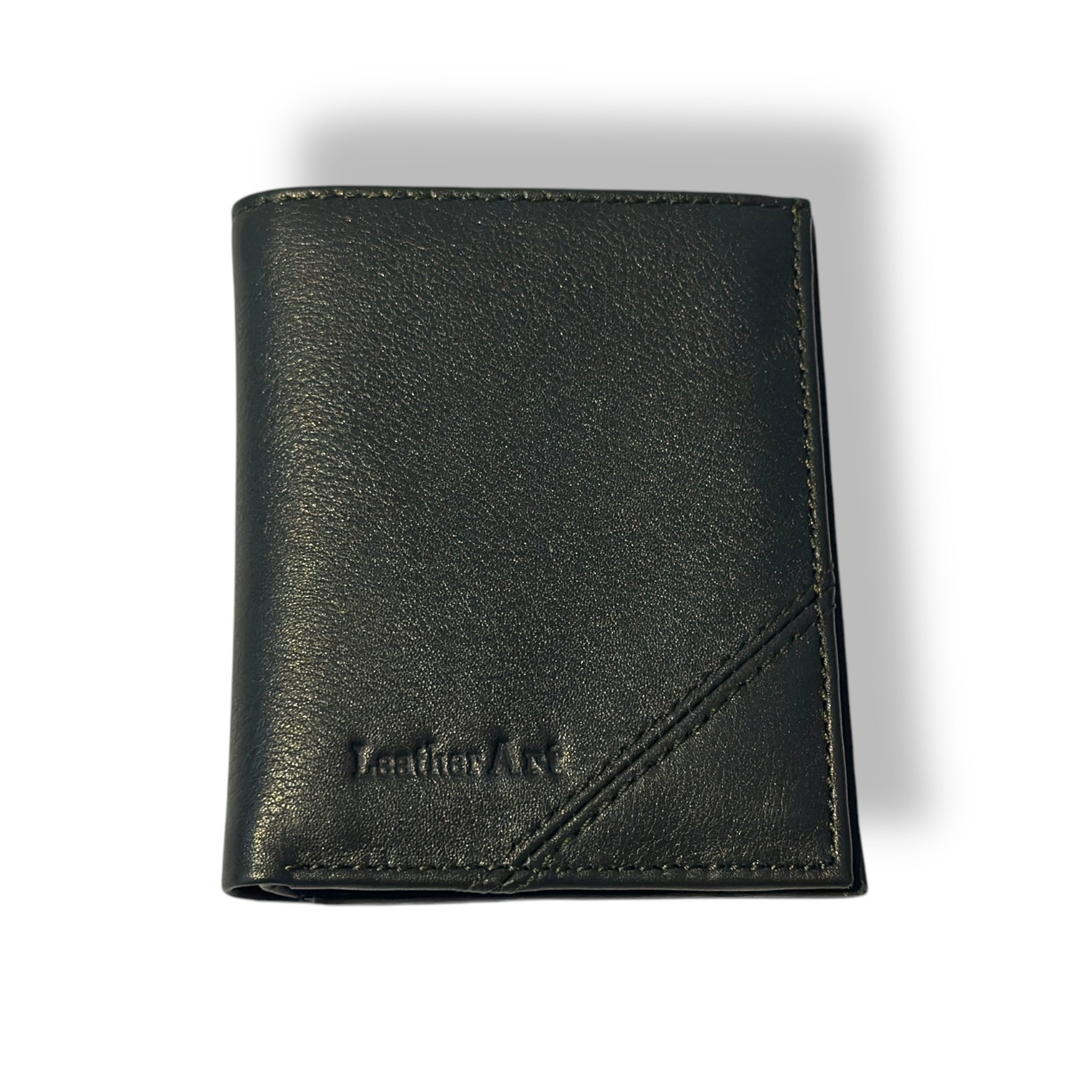 Black Leather Cardholder Wallet