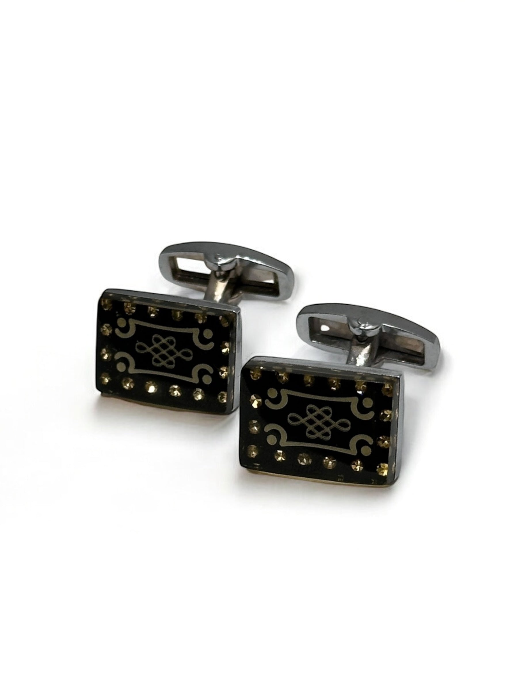 Black and Gold Cufflinks