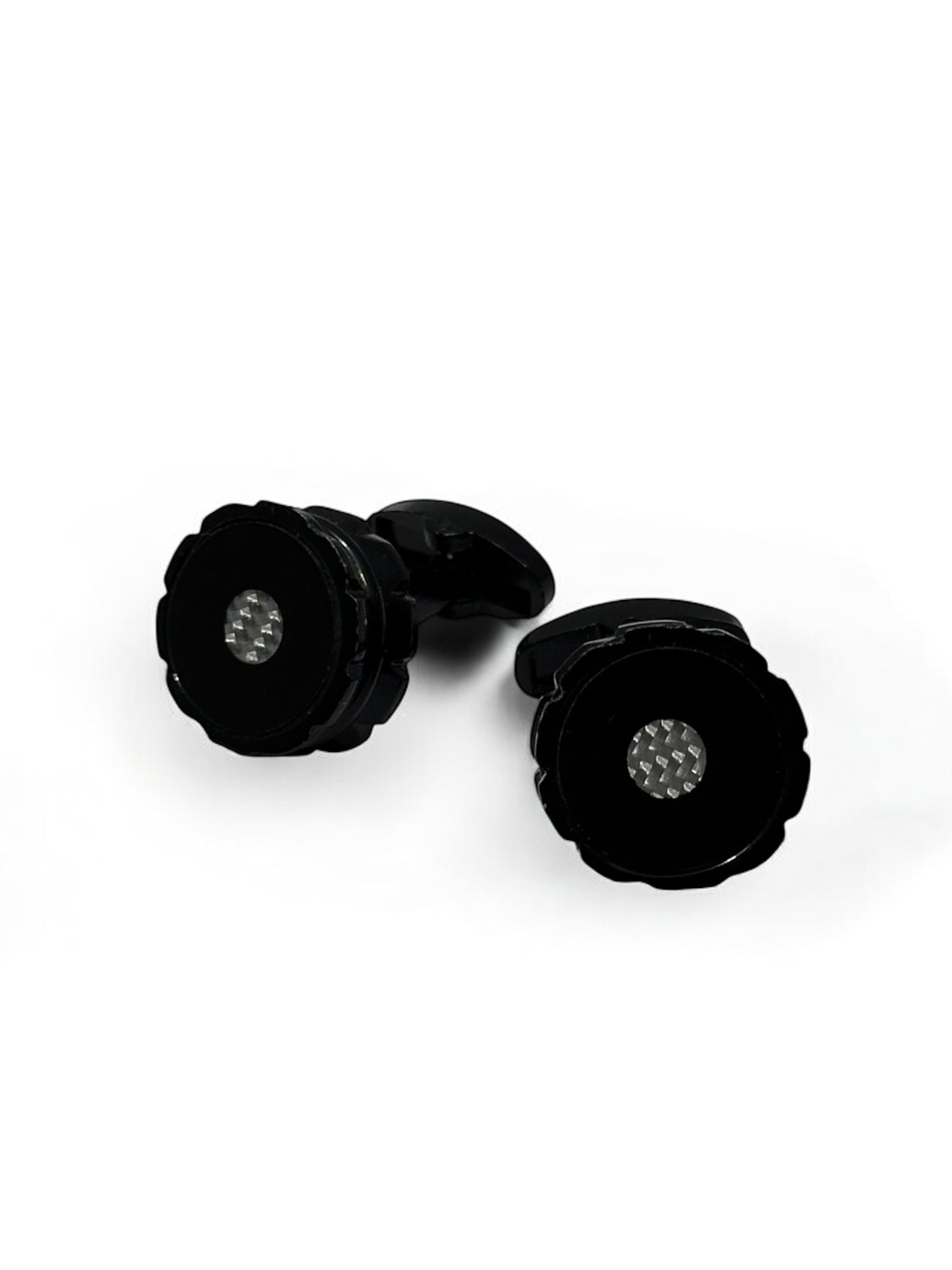 Black Round Gear Cufflinks