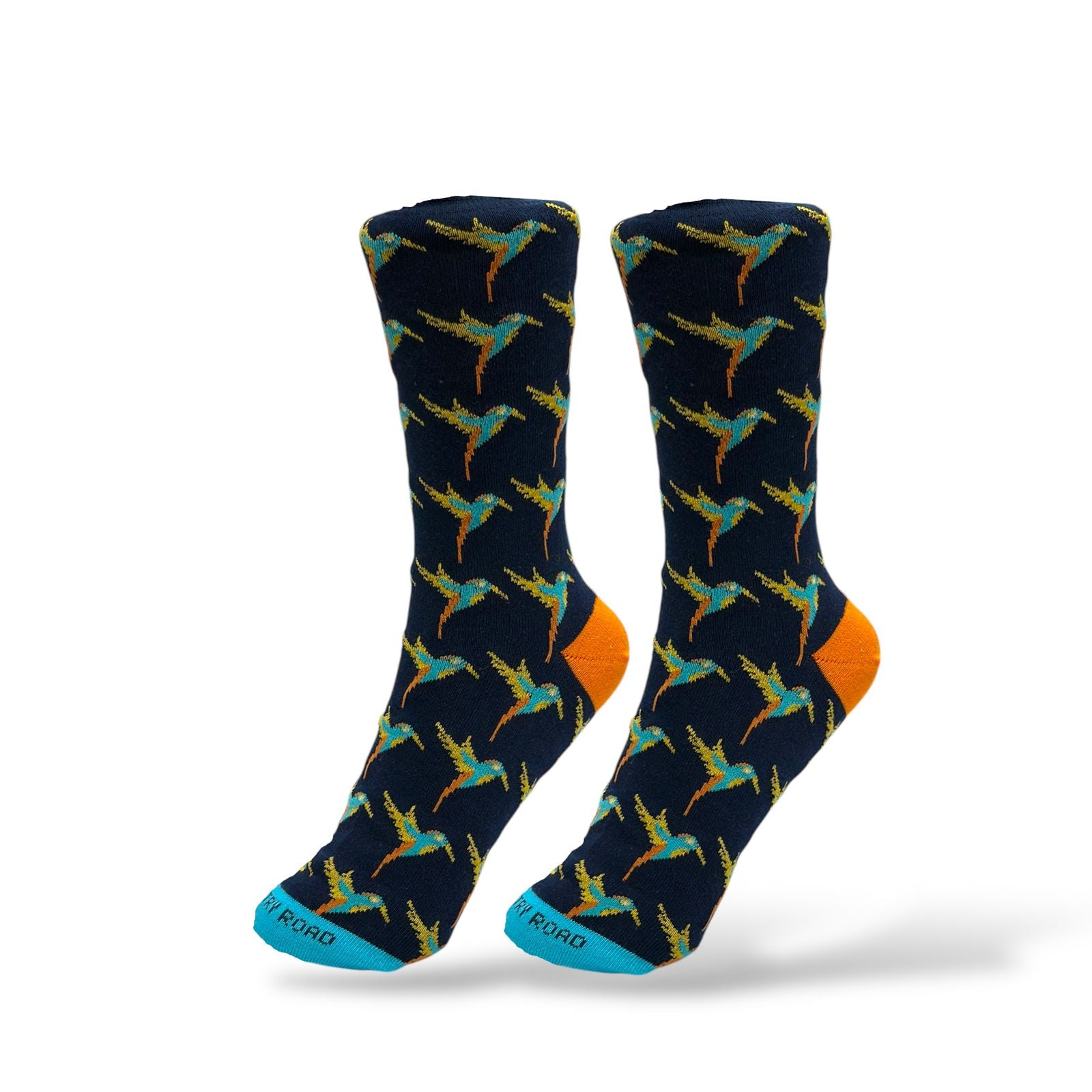 Parrot Print Navy Socks