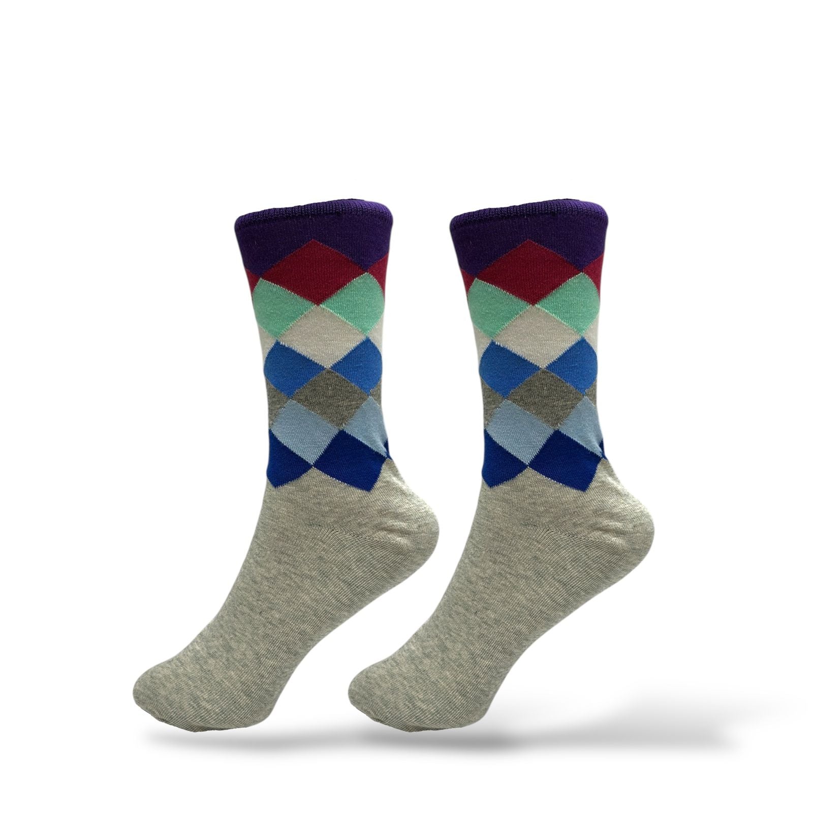 Multicolor Argyle Socks