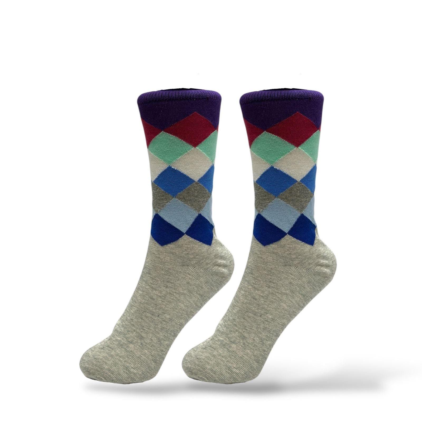 Multicolor Argyle Socks