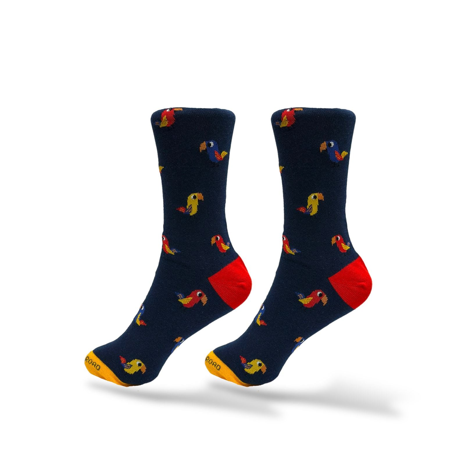 Parrot Print Navy Socks