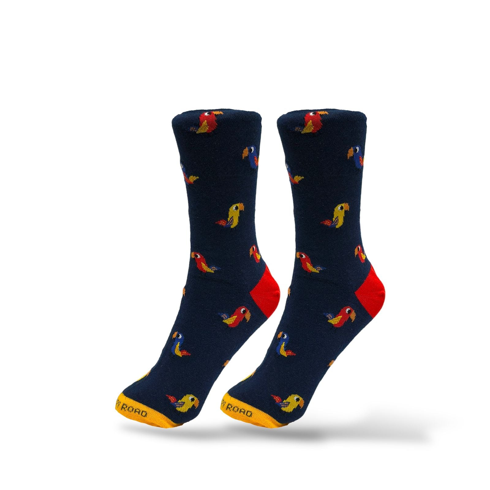 Parrot Print Navy Socks